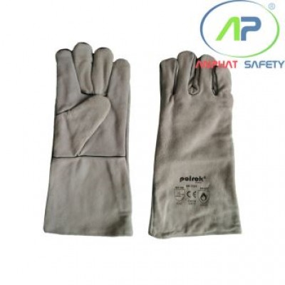 Găng tay da hàn polrok SS1721 dài 35cm